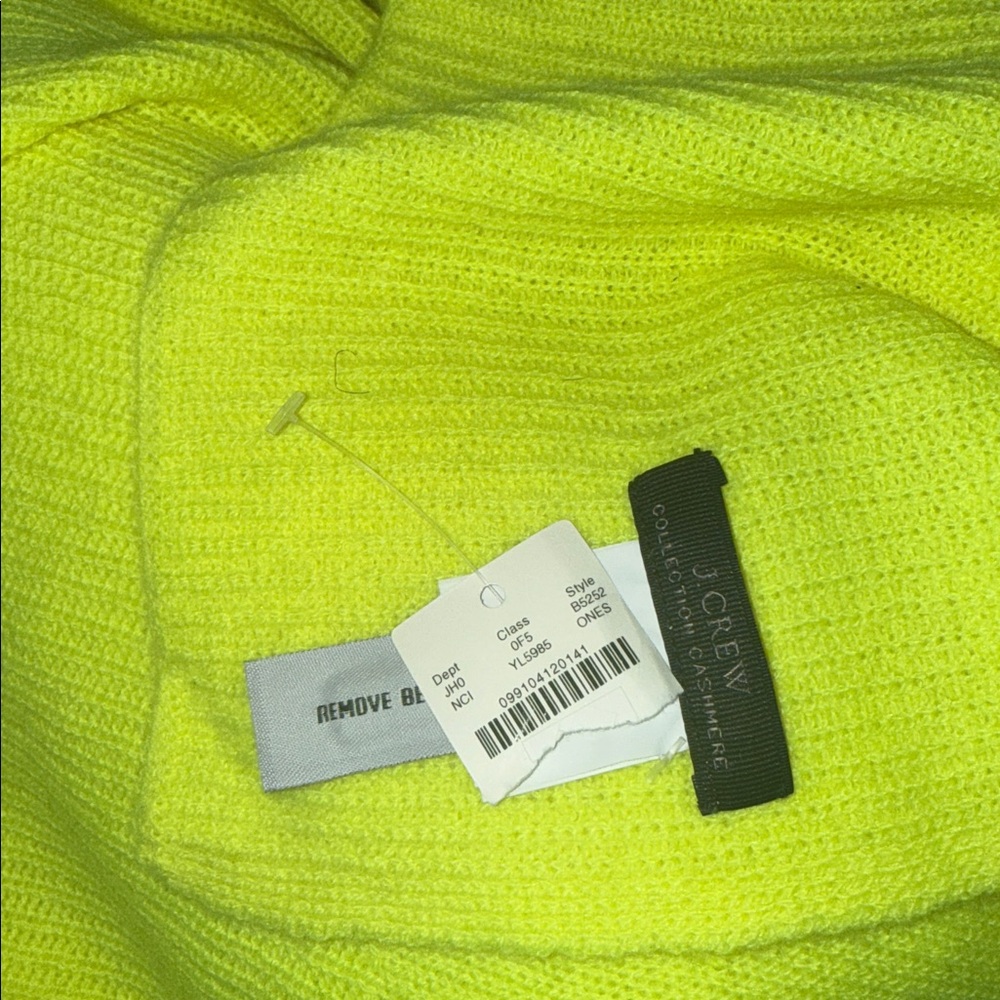 NWT-ONE SIZE-J.Crew Ribbed cashmere scarf - Picture 4 of 5